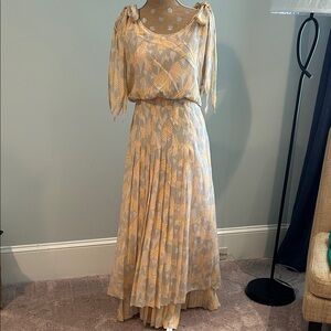 NWT TORY BURCH Silk Blouson Pleated Dress 10